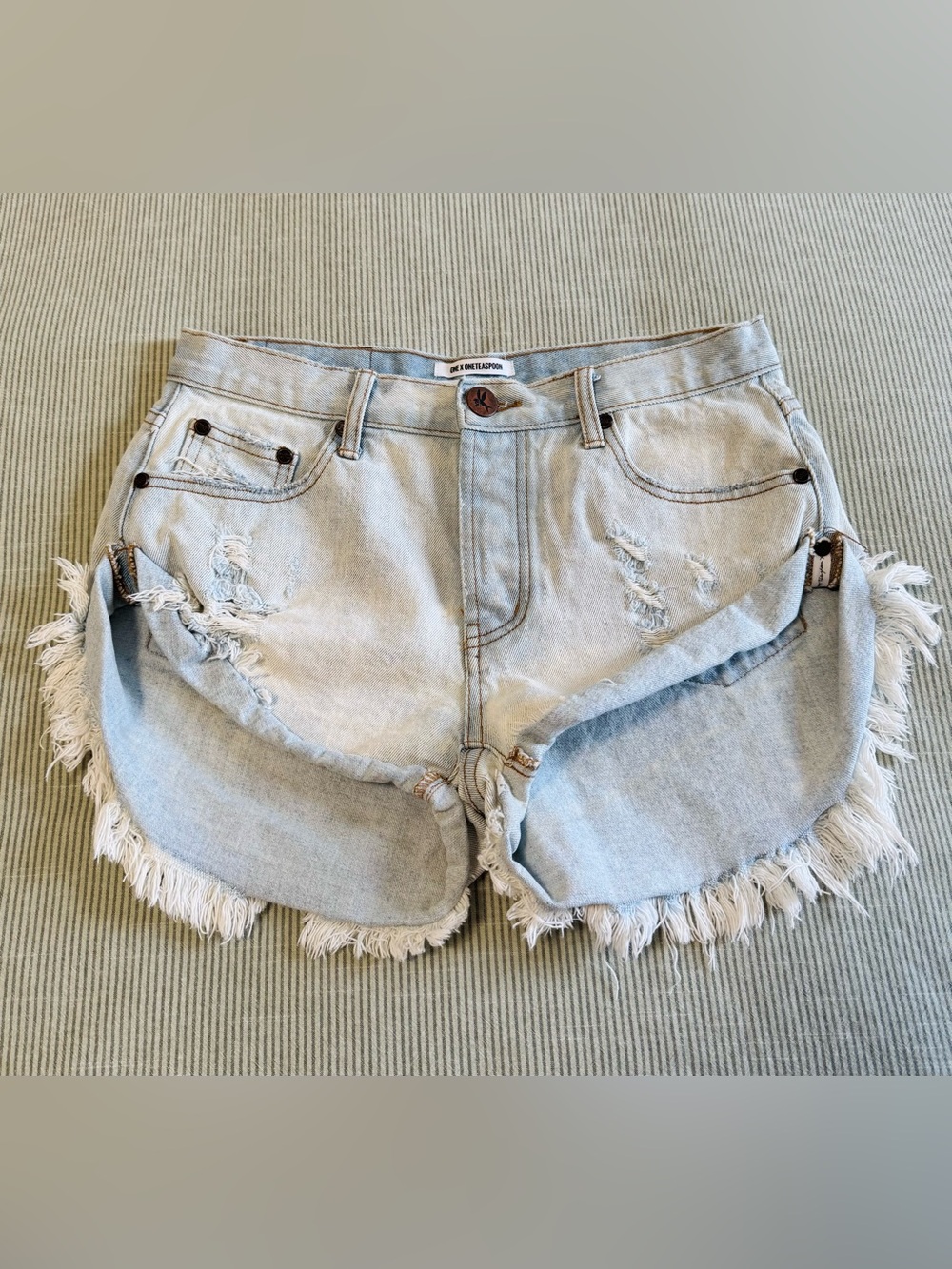 One Teaspoon Bandits Relaxed Fit Long Rise Shorts - Size: 27
